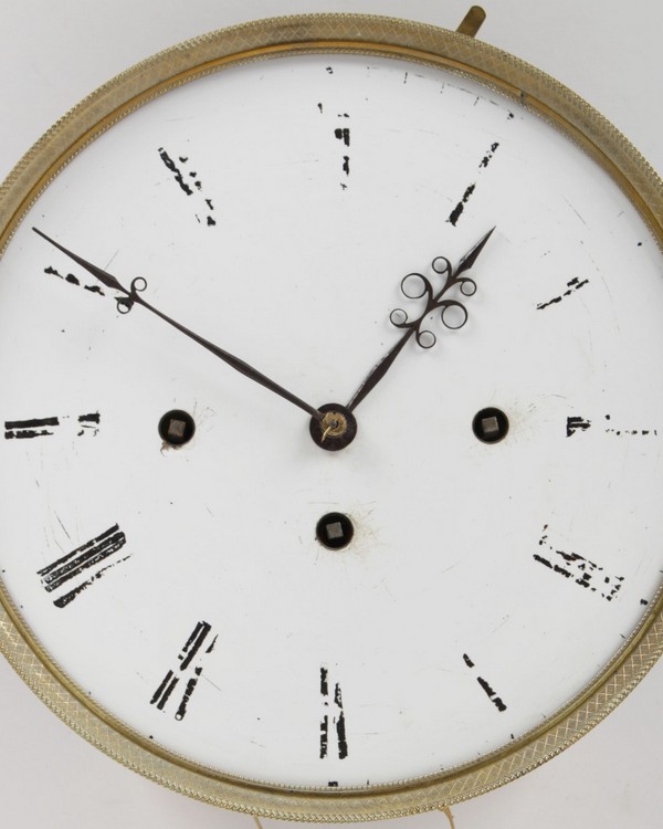 Biedermeier clock by Ludwig Hainz in Prag