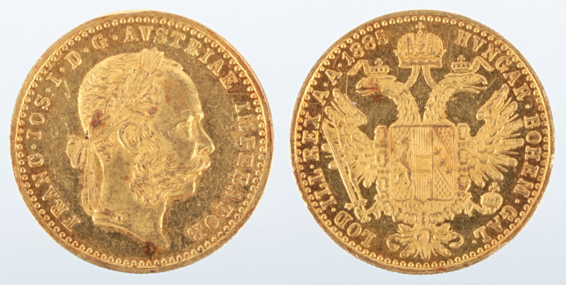 Zlatá mince: Dukát 1885