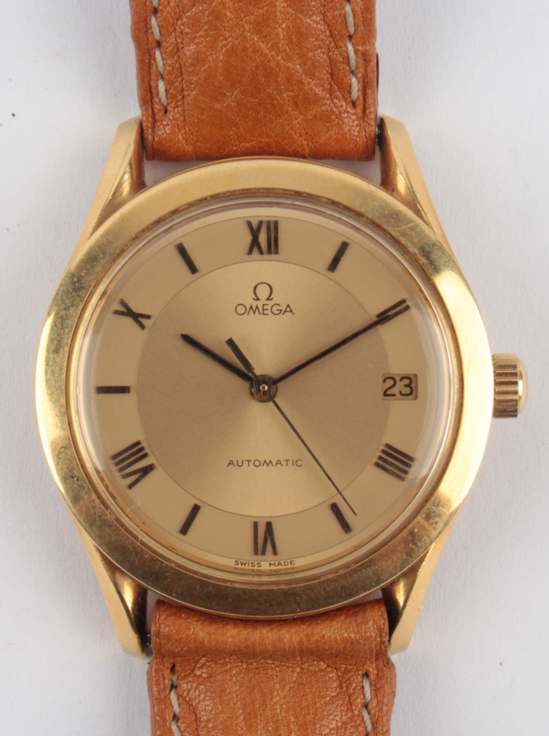 Zlaté náramkové hodinky OMEGA Automatic Caliber | Starožitnosti - Galerie USTAR