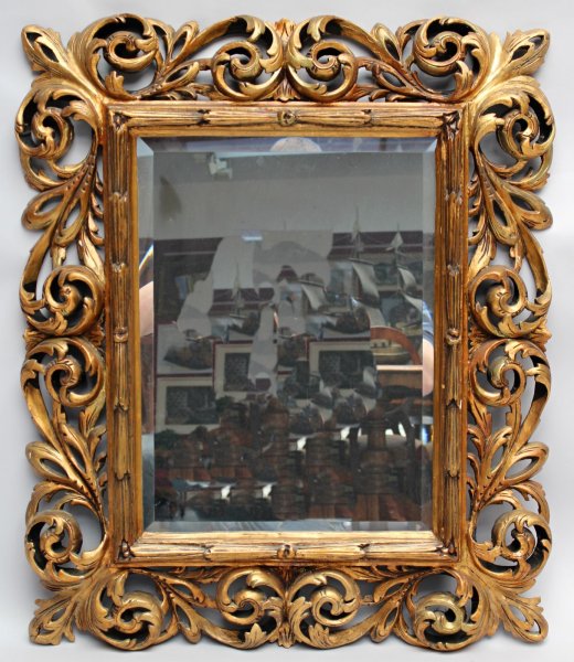 Zrcadlo dřevěné 