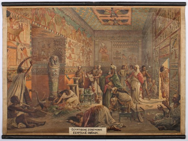 Školní plakát - Egyptské ceremonie