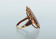 Zlatý prsten s karneolem