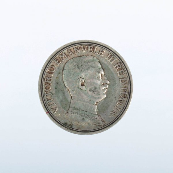 Stříbrná mince 2 Lire - Vittorio Emanuele III. Savojský 1916