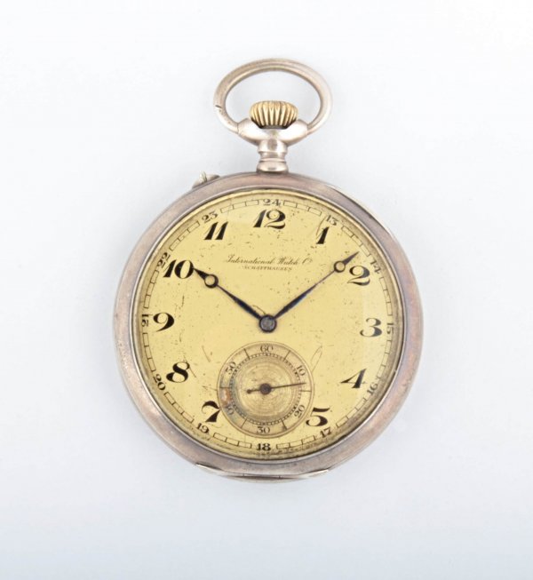 Stříbrné kapesní hodinky IWC - International Watch Co. Schaffhausen 