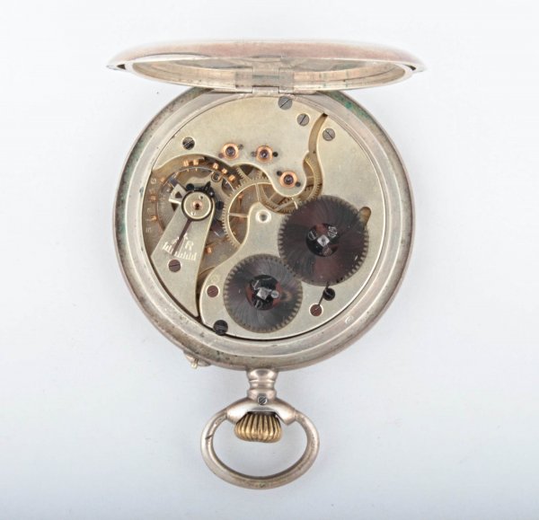 Stříbrné kapesní hodinky IWC - International Watch Co. Schaffhausen