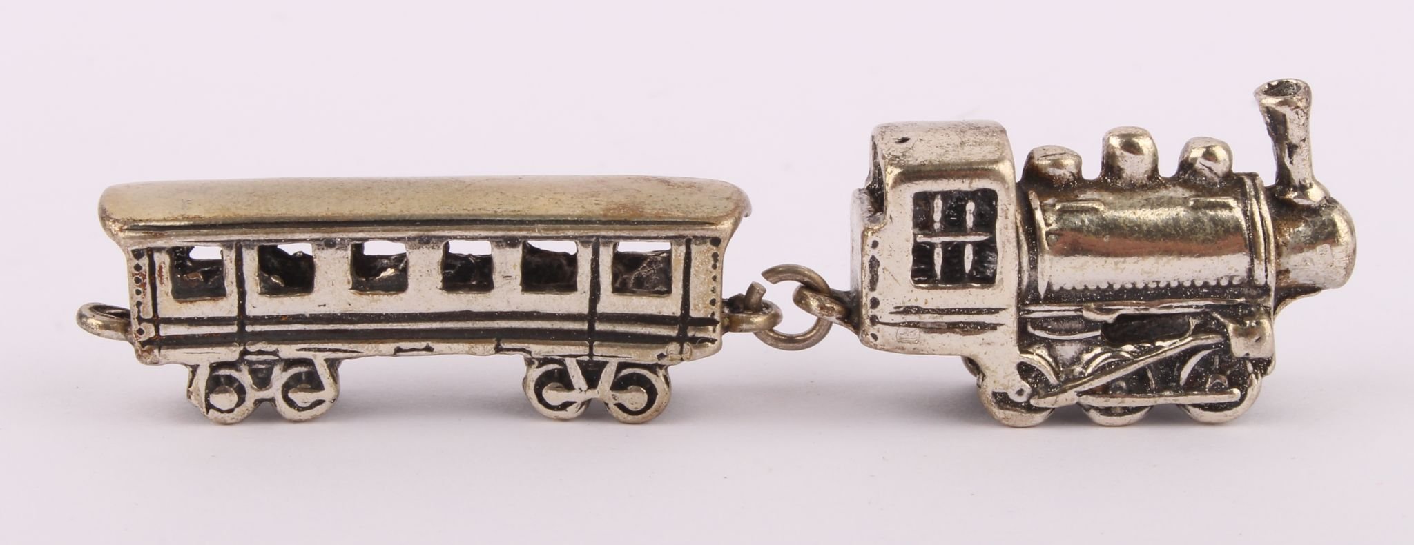 Miniatura - lokomotiva s vagónem