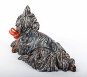 Pes s oranžovou mašlí - Goldscheider