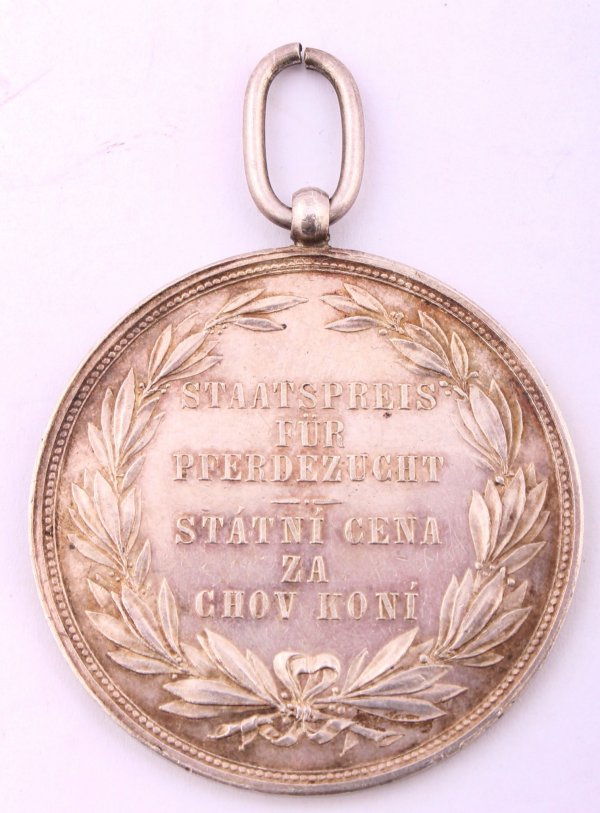 Stříbrná medaile F.J.I státní cena za chov koní
