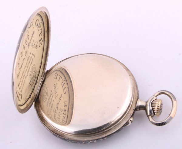 Pánské dvouplášťové kapesní hodinky Chronométre Gété