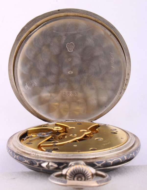 Pánské dvouplášťové kapesní hodinky Chronométre Gété