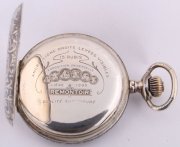 Stříbrné trojplášťové pánské kapesní hodinky