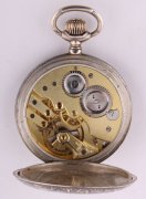Stříbrné trojplášťové pánské kapesní hodinky