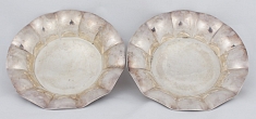 Art-decové párové stříbrné misky