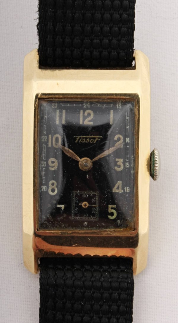 Zlaté náramkové hodinky Tissot