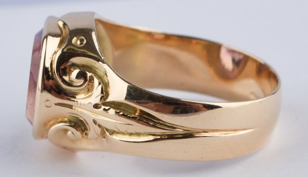 Pánský zlatý prsten 