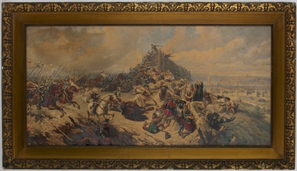 Adolf Liebscher (1857 - 1919) - Bitva na vrchu Vítkově