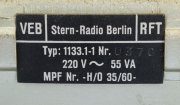Lampové rádio Bernau/Nauen Stern-Radio Berlin 