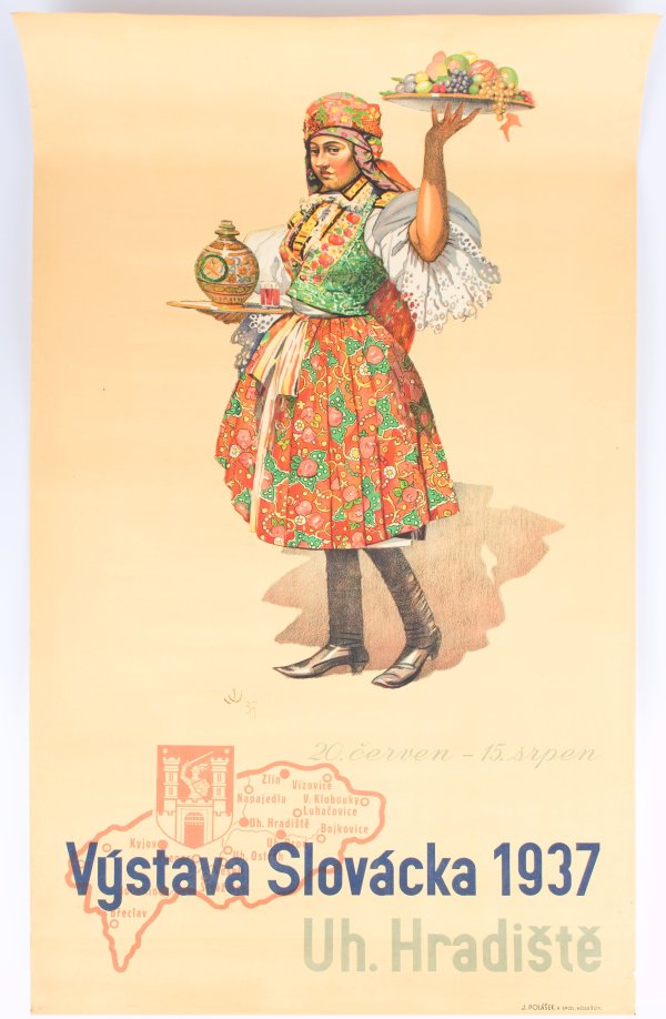 Úprka Joža (1861 - 1940) - Plakát Výstava Slovácka Uherské Hradiště, 1937 