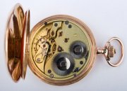 Zlaté kapesní trojplášťové hodinky IWC - International Watch Co. Schaffhausen