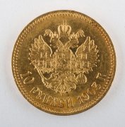Zlatá mince ruský 10 rubl-Mikuláš II. - 1903