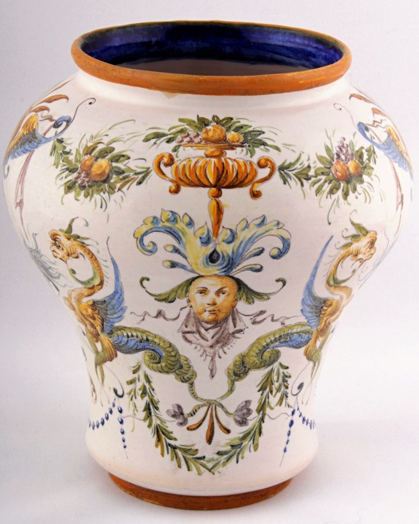 Italská fajánsová váza 