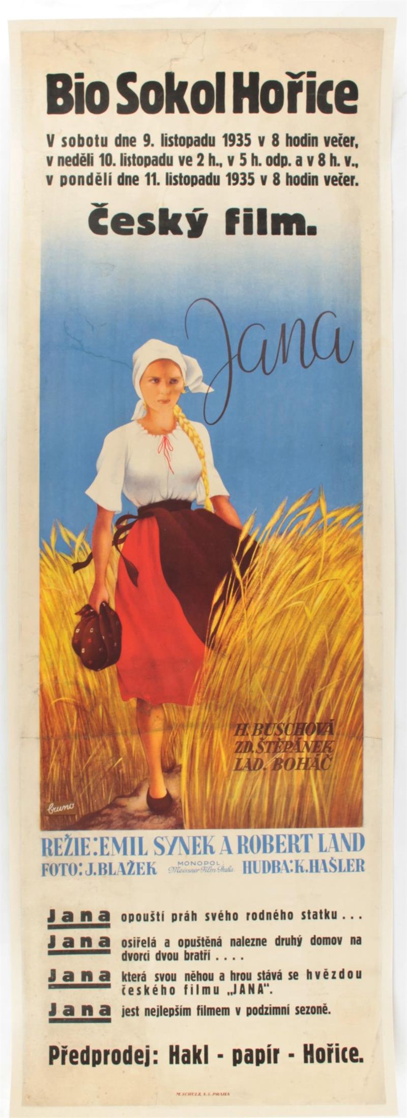 Poster – Czech film Jana
