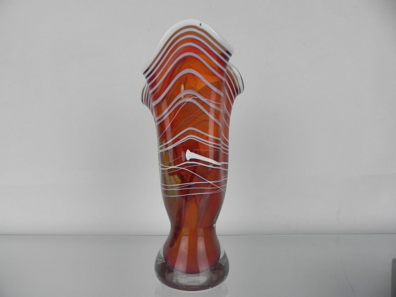 Váza hutní sklo 