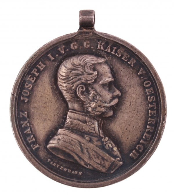 Stříbrná medaile za statečnost FRANZ JOSEPH I. - Der Tapferkeit