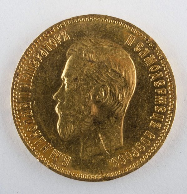 Zlatá mince ruský 10 rubl-Mikuláš II. - 1903