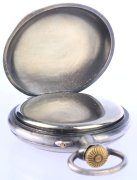 Kapesní pánské hodinky plasticky zdobené - veslař, obecný kov