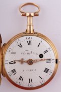 Zlaté bicí kapesní hodinky Vaucher A.Paris