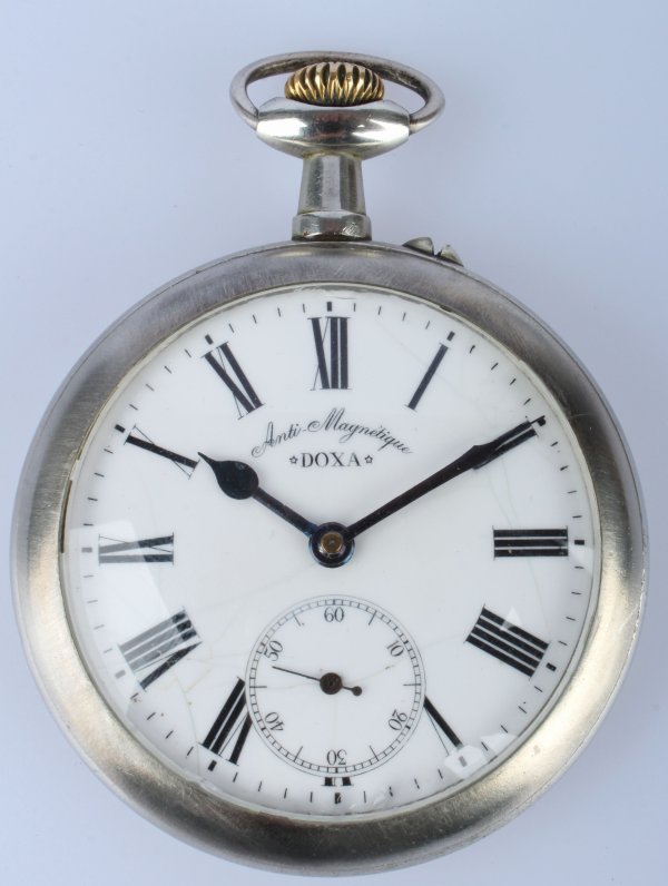 Kapesní pánské hodinky Doxa Anti - Magnetique, obecný kov