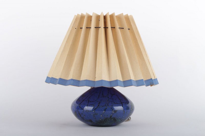 WMF Ikora Art Deco skleněná stolní lampa s originálním širmem