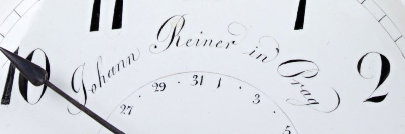 Empírové hodiny - Johann Reiner in Prag 