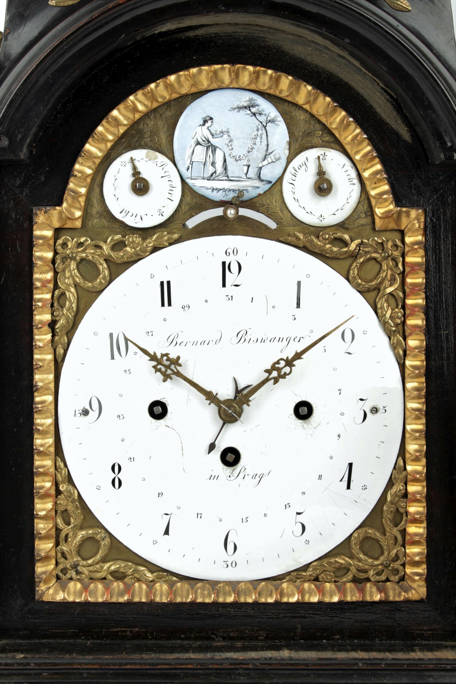 Pražské barokní hodiny Bernard Biswanger