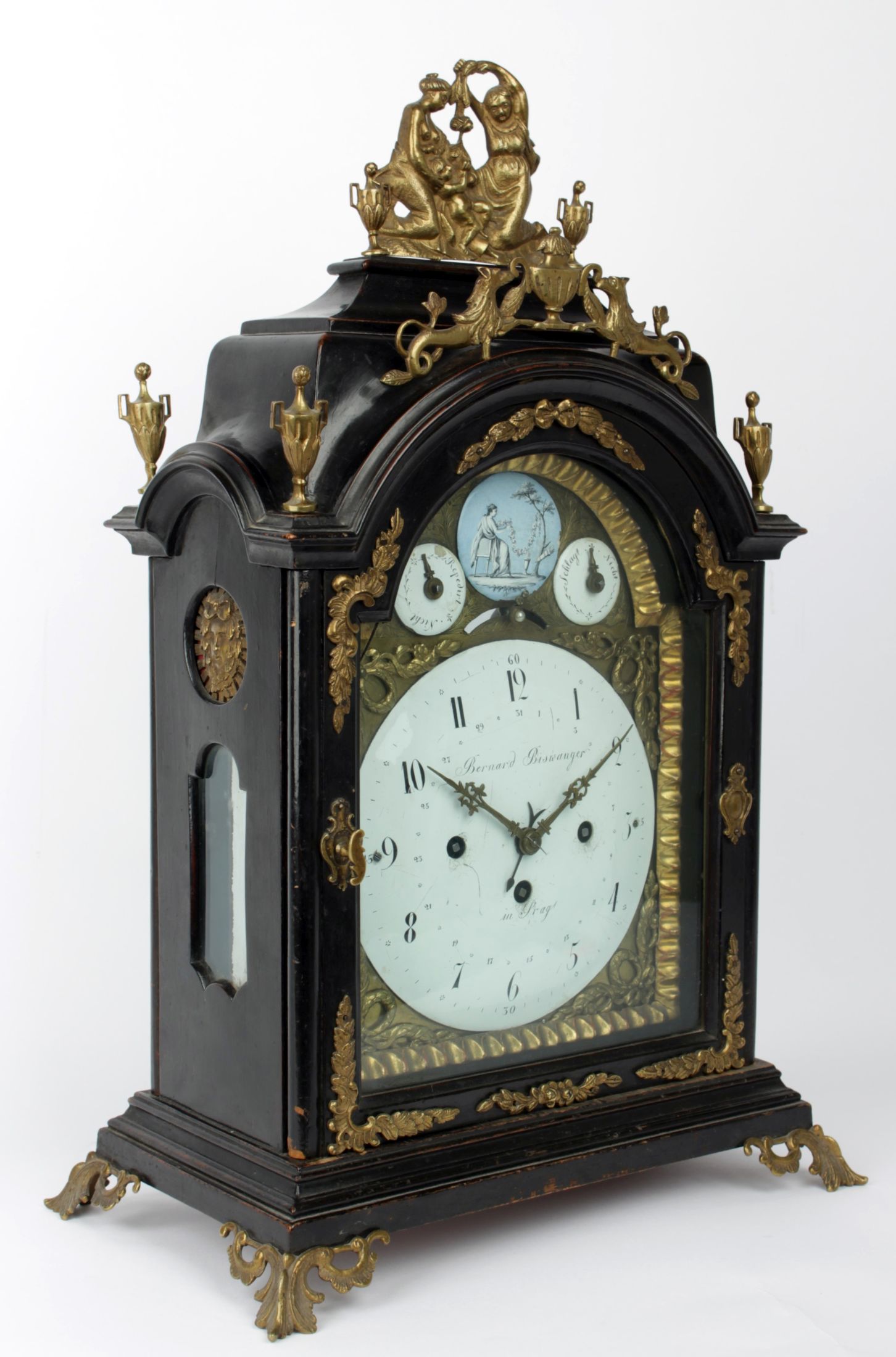 Pražské barokní hodiny Bernard Biswanger