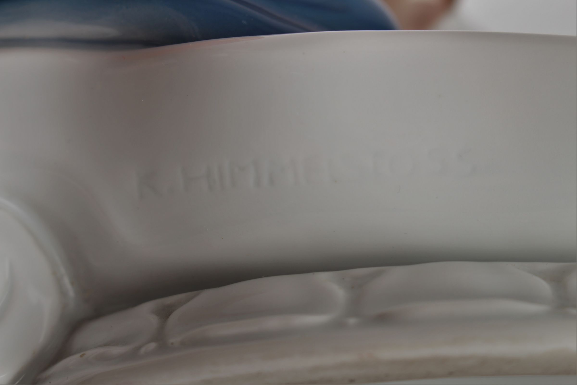 Porcelánový popelník s plastikou Turka - Rosenthal