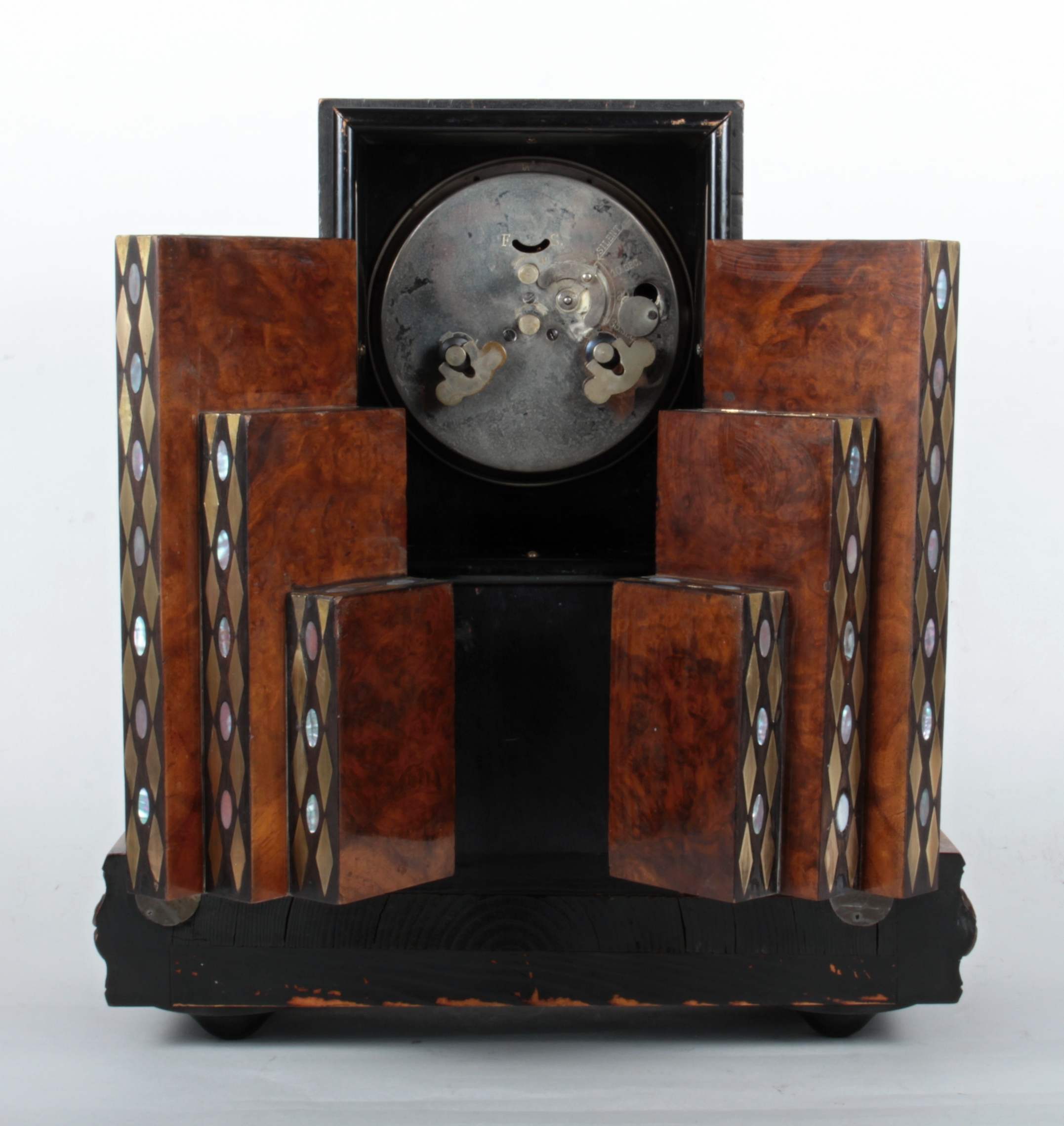 Otto Prutscher - stolní hodiny s budíkem