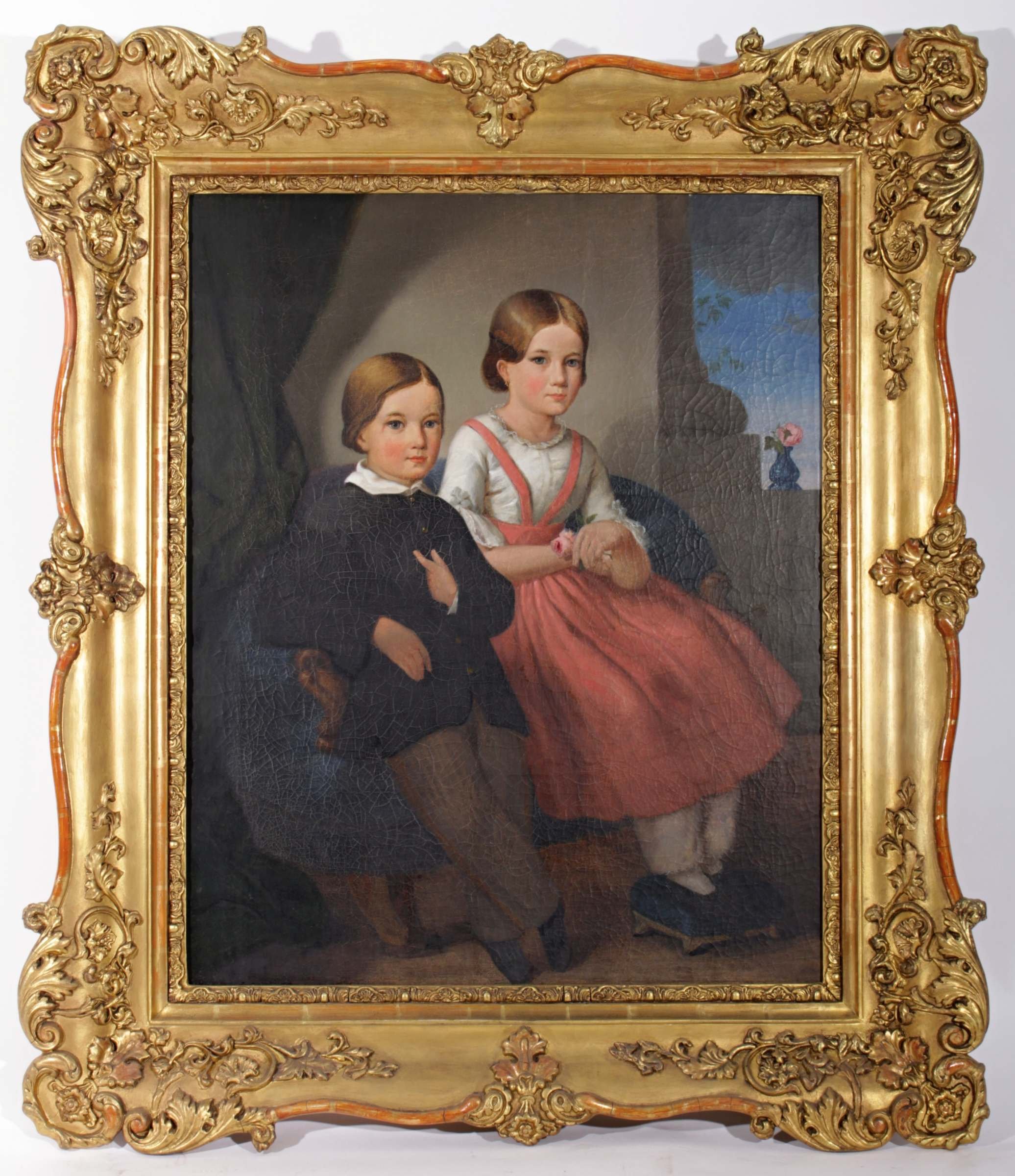 Portrét sedících dětí