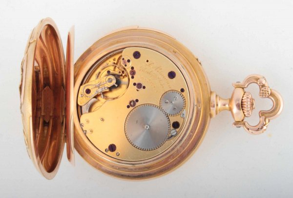An important and extremely rare Julius Assmann Glashütte astronomical pocket watch with quarter repeater