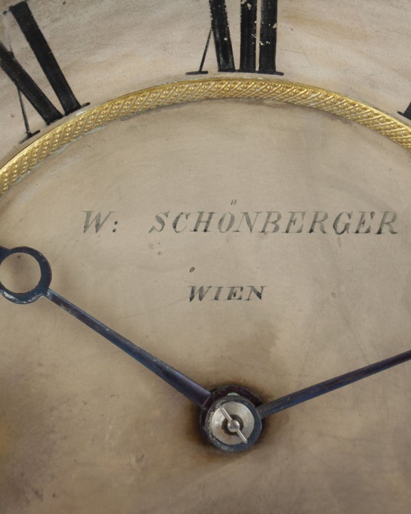 Empírové hodiny W. Schönberger in Wien
