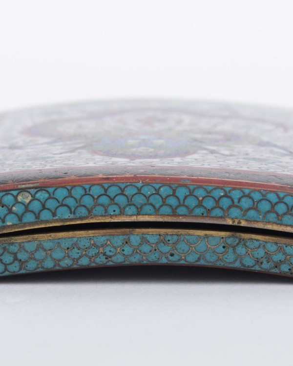 Brass Cloisonné box for business cards or cigarettes
