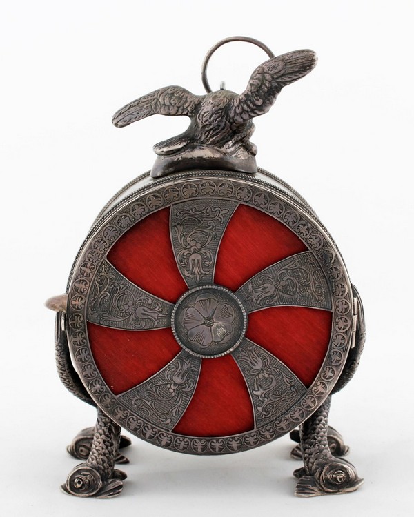 Silver Austrian Carriage clock  