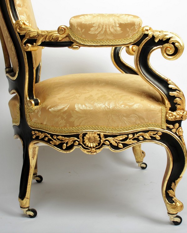 A Very Rare Rococo Carved Armchair