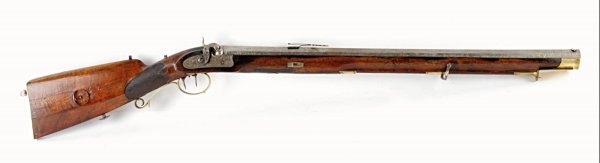Target percussion rifle – length 1150 mm, A. Legler, Nové Město p. Smrkem